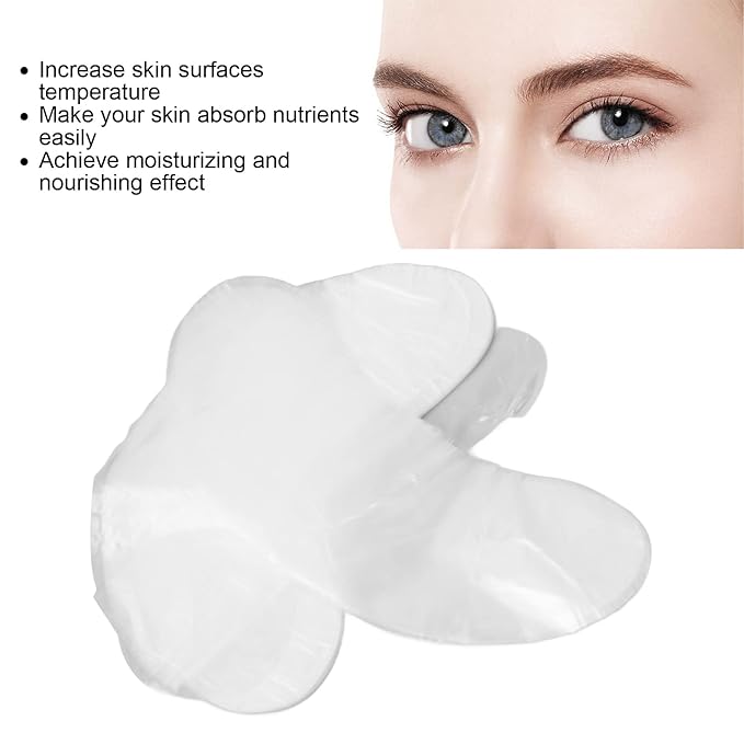 100pcs Under Eye Patches, Disposable DIY Eye Paper, Disposable Eye Skin Care Pads Promote Absorption Water Locking Beauty Salon Eye Sheet for Moisturizing Beauty Makeup Tools