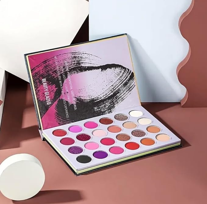 Generic Majical Book of Beauty Makeup Palette, 72 Colors, 3-Layer Folding Book, Eyeshadow Palette, Long Lasting