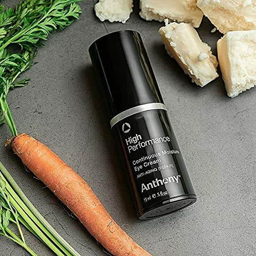 Anthony High-Performance Eye Cream, Anti-Aging Continuous Moisture With Vitamins A, C & E, Caffeine, Jojoba & Squalane, Reduces Puffiness, Dark Circles & Fine Lines, 0.5 Fl Oz