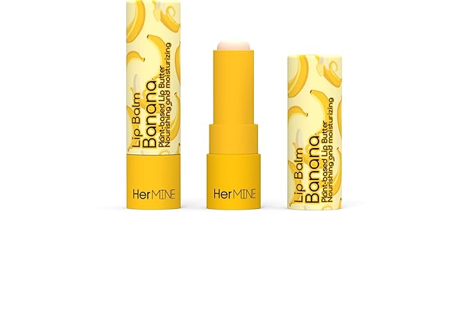 HerMINE Lip Balm Plant-based Lip Butter 3 Pack Nourishing Moisturizing LipBalm LipButter Long Lasting Delicious Flavors Intense Hydration