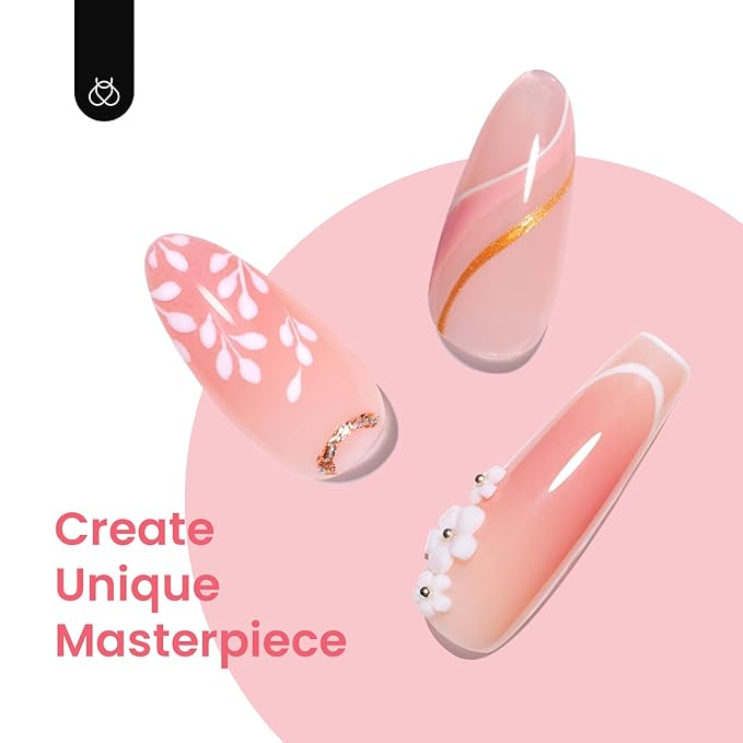 Beetles Gel Nail Polish Set 6 Colors Pink Nude Gray Glitter Gel Polish Wedding Nail Polish Bridesmaid Nail Art Design Soak Off Uv LED Lamp Needed Manicure Set Gifts for Women Bridesmaid Beauty