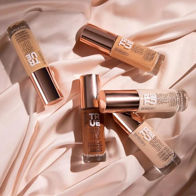 Catrice | True Skin Hydrating Foundation | Lightweight Buildable Coverage with Hyaluronic Acid and Watermelon Seed Oil | Vegan & Cruelty Free (046 | Warm Toffee)