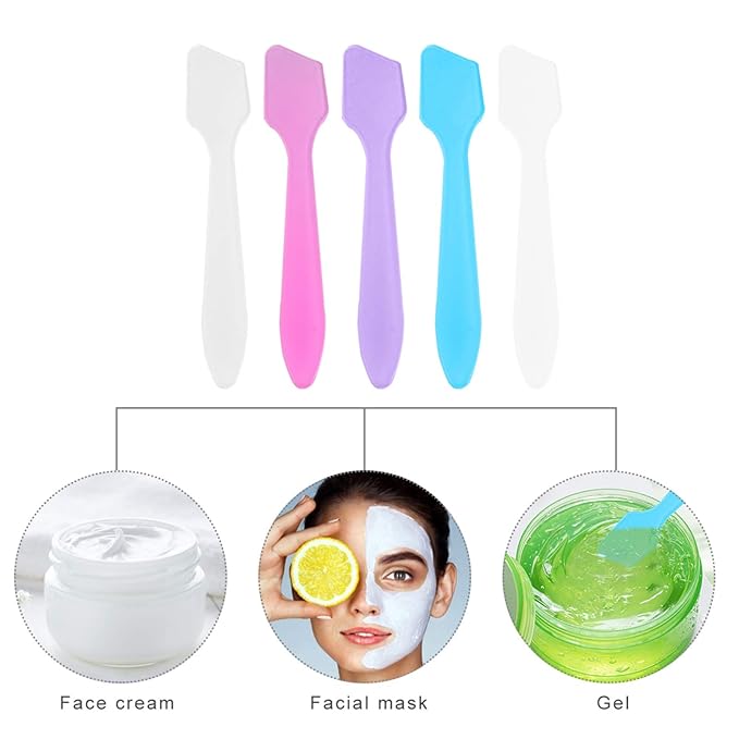 Beaupretty Cosmetic Spatula Stick 150pcs Cosmetic Spatula Plastic Stir Stick Makeup Skin Care Facial Cream Spatula Mud Stirring Rods for Mixing Resin Epoxy Cosmetic Paints DIY Crafts Making