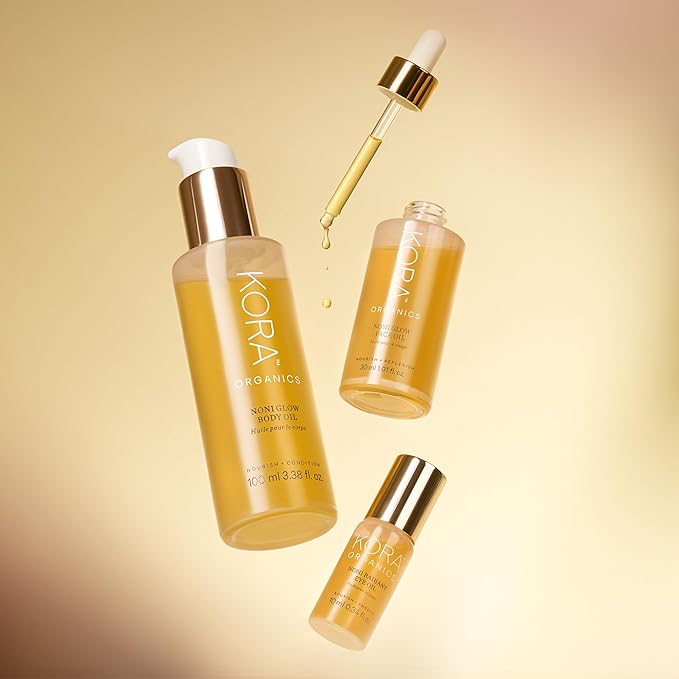 KORA Organics Noni Glow Hydrating Face Oil for Women with Rosehip, Gua Sha Oil, Certified Organic, Cruelty Free, 1.69 fl oz