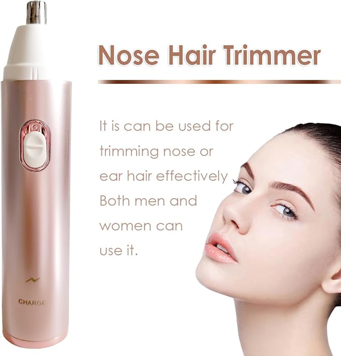 Electric Razor for Women, Hair Trimmer for Bikini Legs Womens Shaving Eyebrow Lips Body Face Beard Mustache Nose Arm Armpit Facial Hair Removal for Women's Shaver 4 in 1 Kit, Type-C Charging Port