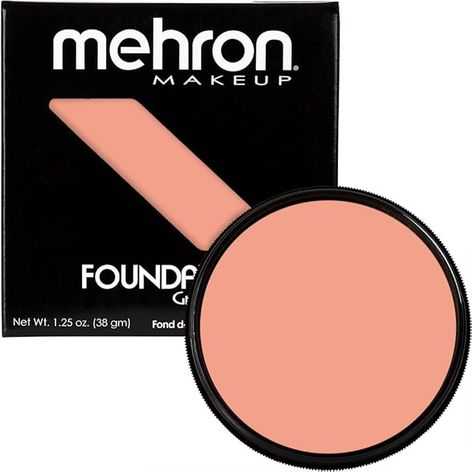 Mehron Makeup Foundation Greasepaint | Stage, Face Paint, Body Paint, Halloween Makeup 1.25 oz (38 g) (AUGUSTE)