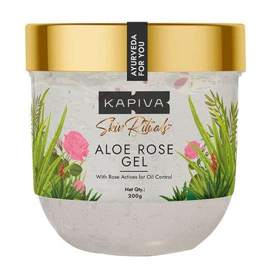 Skin Rituals Aloe Rose Gel 200 gms | After-sun Soothing Gel | For Sunburn Relief & Hydration | Clinically Tested Rose Actives| Ayurvedic Tan Minimiser