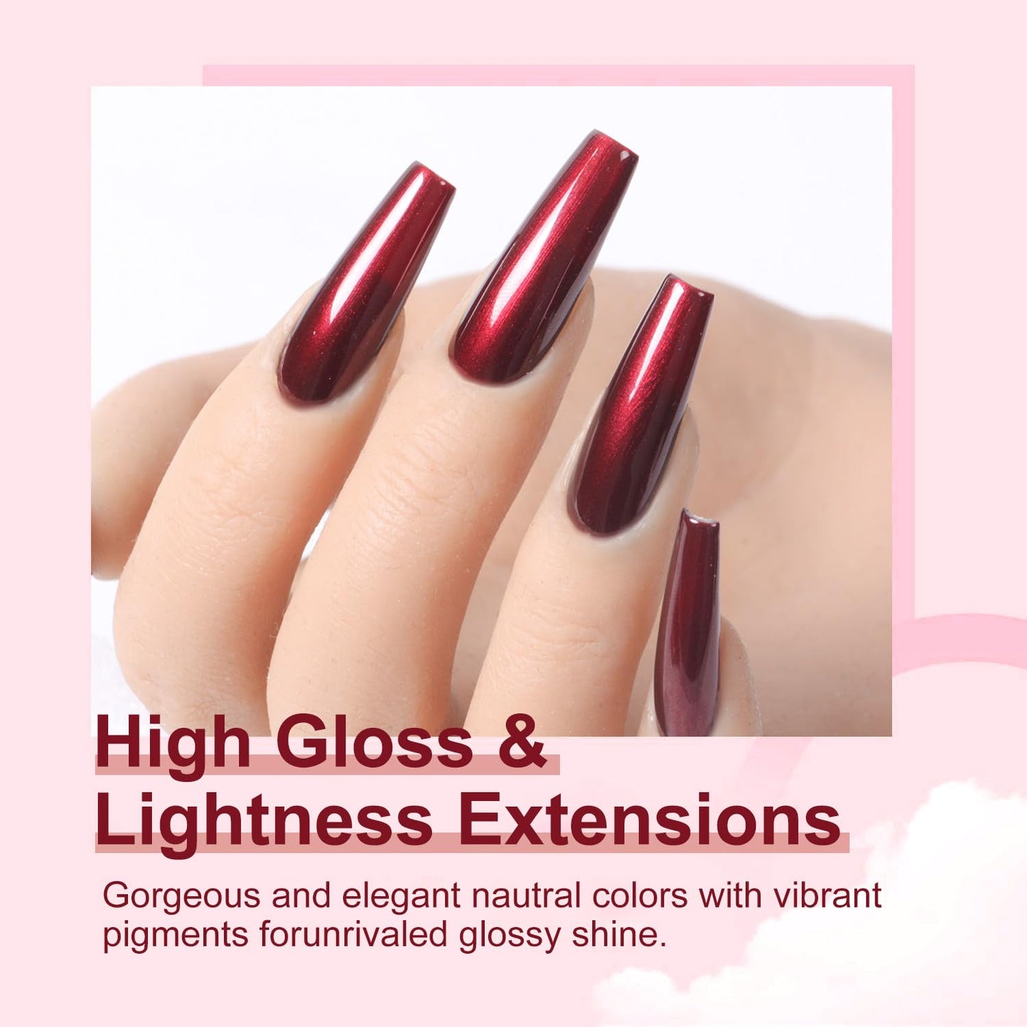 Major Dijit Quick Dry Nail Polish Pearl Wine Red Summer Nail Lacquer for Nail Art Regular Nail Polish 0.41 fl oz.