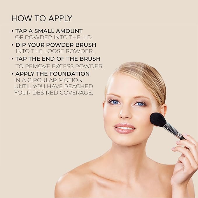 bellapierre Mineral Foundation SPF 15 - Loose Powder Foundation | Vegan & Cruelty Free Natural Makeup | Full Coverage Matte Finish | Hypoallergenic | Oil & Talc Free - 0.32 Oz - Acorn