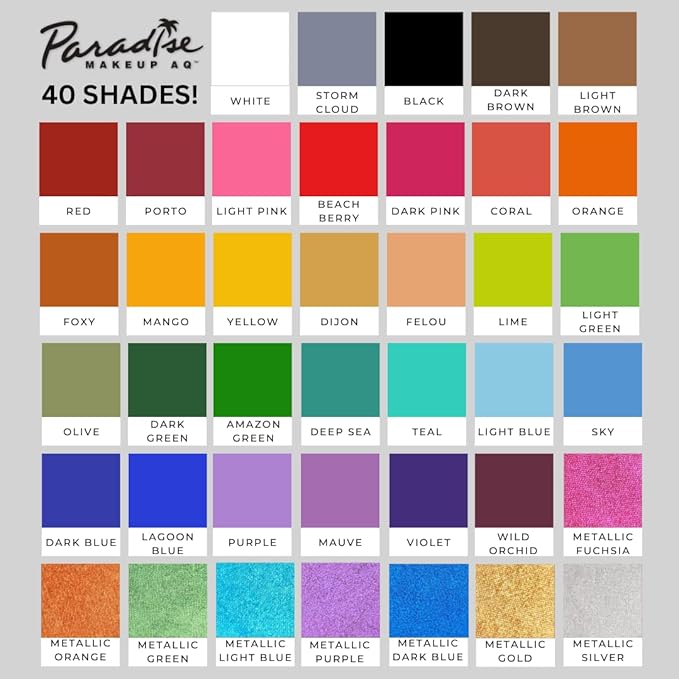 Mehron Makeup Paradise Makeup AQ Refill (.25 oz) (MAUVE)