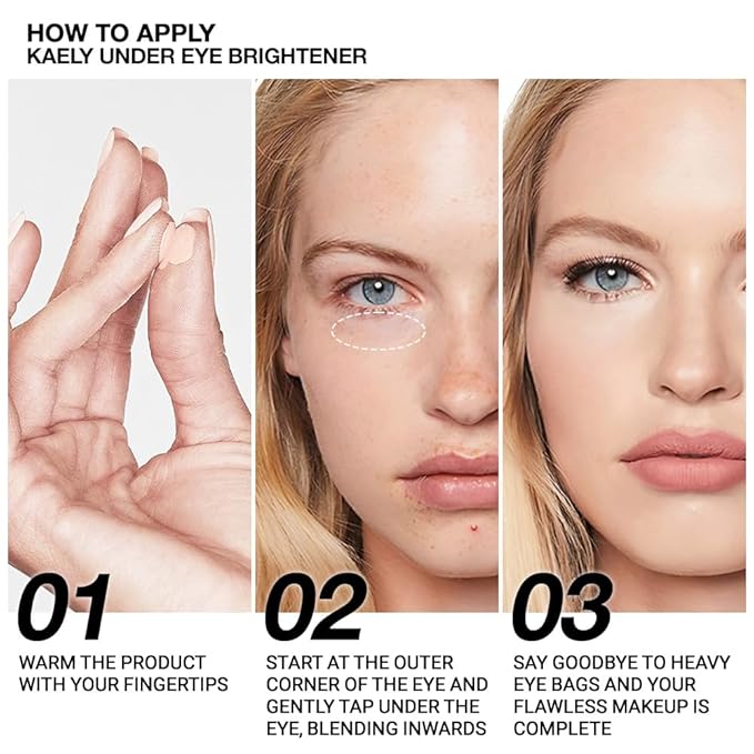 evpct 2Pcs under Eye Corrector Brightener Concealers for Older Women Dark Circles, under Eye Cream Pot Concealer Full Coverage Peach Color Corrector Makeup, Nourishing Waterproof, 04# Light