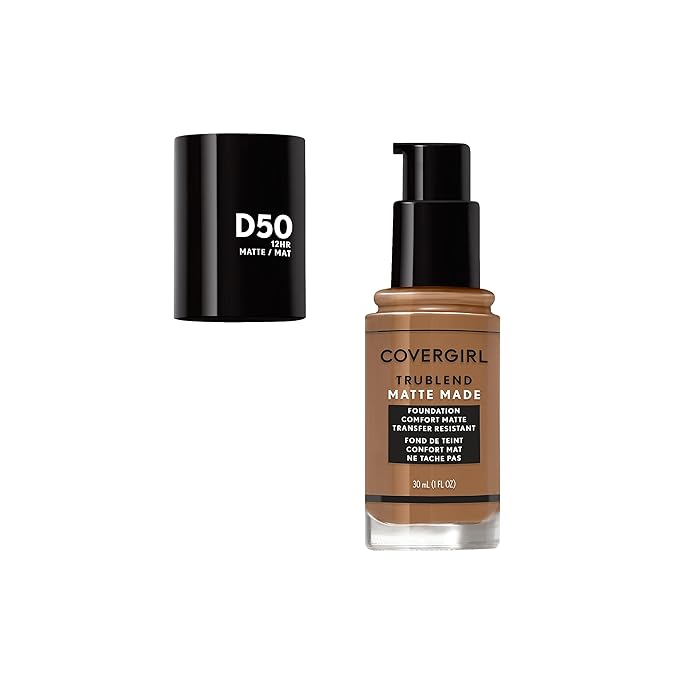 COVERGIRL TruBlend Matte Made Liquid Foundation, Deep Golden, 1.01 Fl Oz (Pack of 1)