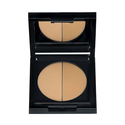 Idun Minerals- Duo Concealer- Double-Shade Compact Creamy Concealer- Smooth Texture Hides Imperfections- Even Matte Finish- Provides Full Coverage And Long Lasting Results- Strandgyllen- 0.1 Oz