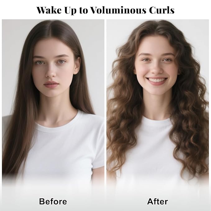 6-Pack Heatless Hair Curlers for Overnight Curls – Soft Flexi Rods for No Heat Styling, Comfortable Hair Rollers to Sleep In for Women, Heatless Curling Rod Set for Natural Waves