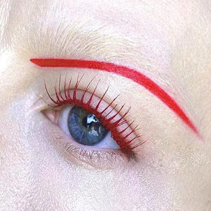 Maydear Red Mascara Waterproof, Smudge-Proof & Long-Lasting, Fast-Dry Lengthening Color Mascara for Bold Lashes