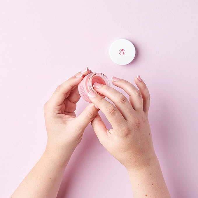 W7 Sweet Dreams Overnight Strawberry Lip Mask - Vitamin E, Aloe Vera and Grape Seed Oil - For Hydrated, Full Looking & Irresistible Lips - 2 Pack - 0.40 Fl Oz