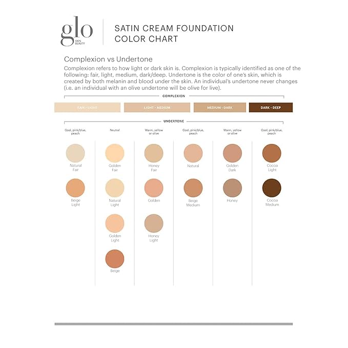 Glo Skin Beauty Satin Cream Foundation Makeup for Face, Golden - Full Coverage, Semi Matte Finish, Conceal Blemishes & Even Skin Tone