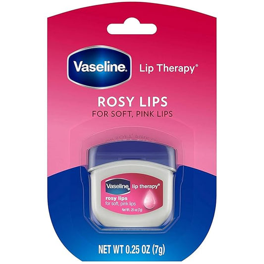 Vaseline, Rosy Lips, Lip Therapy.25 OZ, (Pack of 3), Violet, 75.0Ounce
