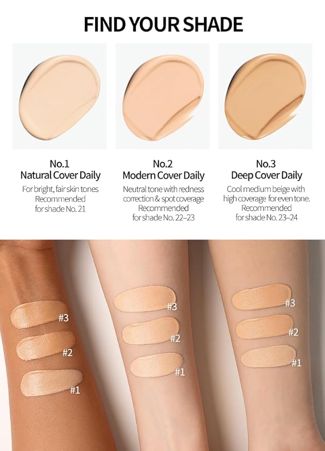 Mesh Glow Cushion Foundation (01-REFIL Natural Cover Daily (#21), Refill Only)