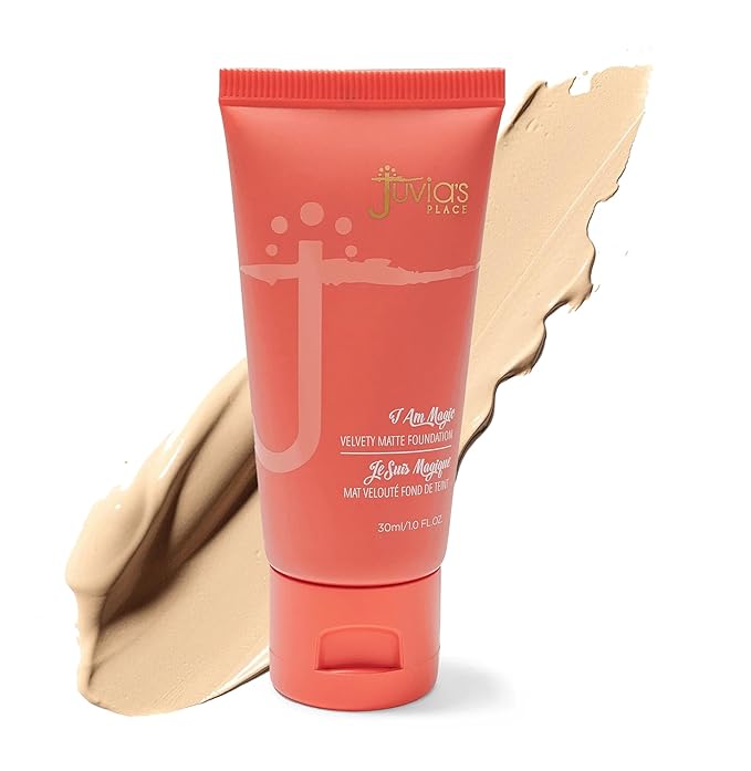 Juvia's Place I Am Magic Velvety Matte Liquid Foundation 640 - Malta - Light w/Peachy Undertone, Makeup Foundation Full Coverage, Lightweight, Long Wear, Velvety Matte Finish