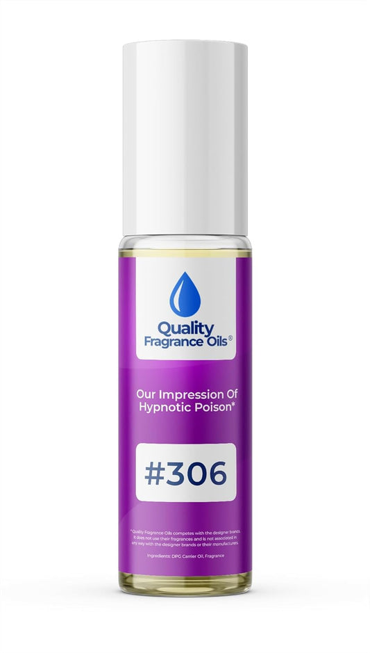 Quality Fragrance Oils' Hypnotic Pois. for Women Impression #306 | Long-Lasting Perfume Oil, Alcohol-Free, Strong Scent, 10ml Roll-On | Affordable Alternative to Designer Fragrances