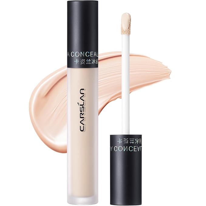 Hydrating Concealer - Full Coverage Matte Finish, 16H Long Lasting Corrects Dark Circles, Redness, Blemishes, 01 Ivory