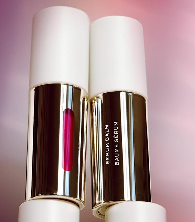 MAKE Serum Balm – Hydrating Lip Oil Treatment – Softening, Smoothing and Plumping Lip Cream – All Day Comfort, Gloss and Shine, Lilac Layer 0.15 Oz