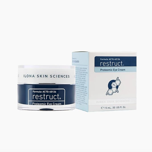 ILONA Restruct Proteomic Under Eye Cream | Proteoglycan Eye Cream Reestablishes Firmness and Smoothness | 0.5 oz