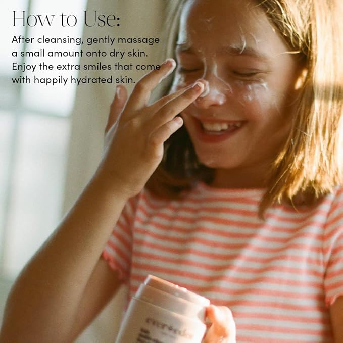 Evereden Kids Face Cream: Cool Peach, 1.7 oz. | Face Lotion | Clean and Non-Toxic Face Moisturizer | Multi-Vitamin Skin Care for Kids