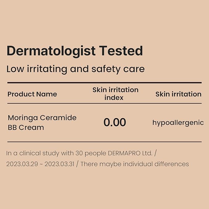 HEIMISH Moringa Ceramide BB Cream SPF 30 PA++ | 27 Light Tan | 1.87 fl oz / 53g