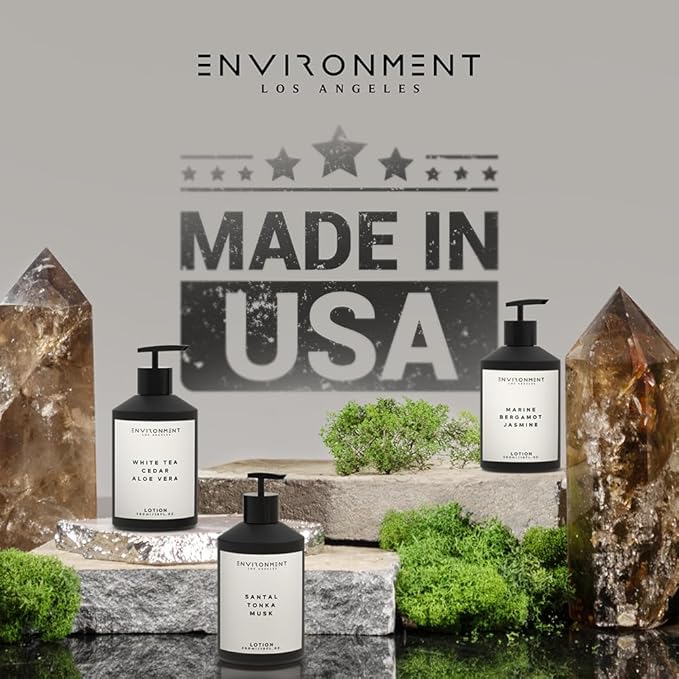 ENVIRONMENT Inspired by Designer TF Oud Wood Lotion, 300ml Luxury Scented Lotion (Oud Wood | Guaiac Wood | Cedar) Bathroom Luxury, Men & Women High-End Body Lotion, Hand Cream, Dry Skin Treatment