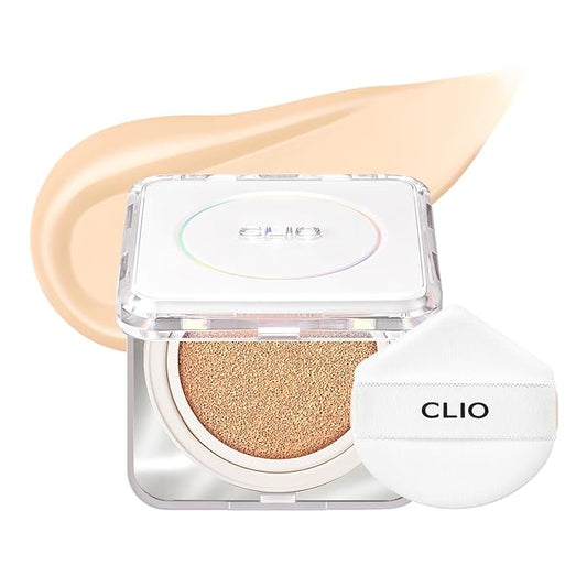 CLIO Kill Cover Founwear Cushion The Original – 20 Shades, Buildable Light to Medium Coverage, Natural Finish, Korean Makeup Foundation, Long-Lasting Skin Fit, 23N GINGER