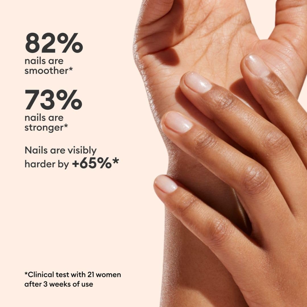 Manucurist Active Shine Illuminating & Care Nail Polish - Nail Concealer - No Lamp - Ultra-Shiny 2 in 1 Nude Gel Polish: Nail Strengthener and Growth, Highlighter & Care - Damaged Nails Repair