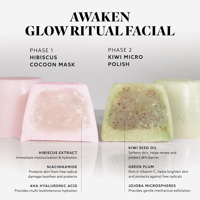 Hydrate & Soothe Beauty Collection, Activator with Awaken Facial & Vitamin B Concentrate, Face smoothing moisturizer, Skin Care Routine, For All Skin Type, Gift Bundle / Starter Kit