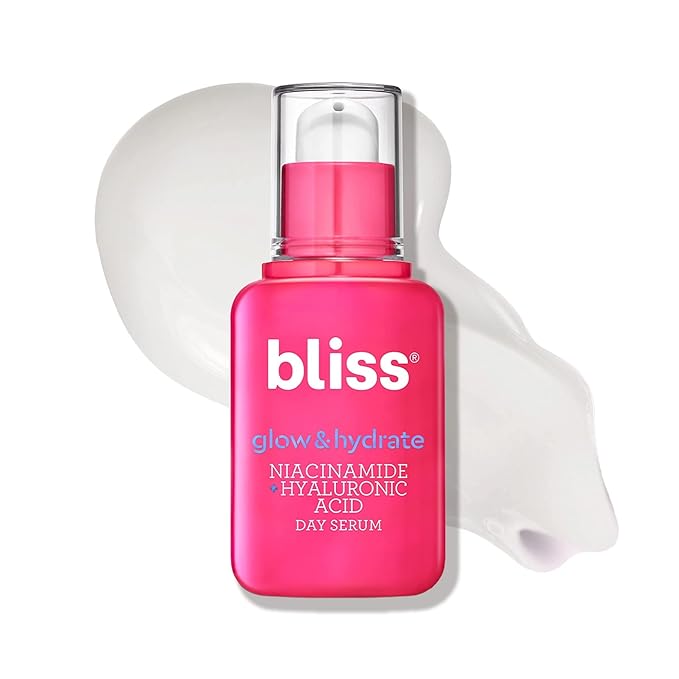 Bliss Glow & Hydrate Serum - Niacinamide + Hyaluronic Acid Serum - 1 Fl Oz - Improves Dullness, Hydrates, Replenishes & Defends Skin - Lightweight Hydration - Clean - Vegan & Cruelty Free