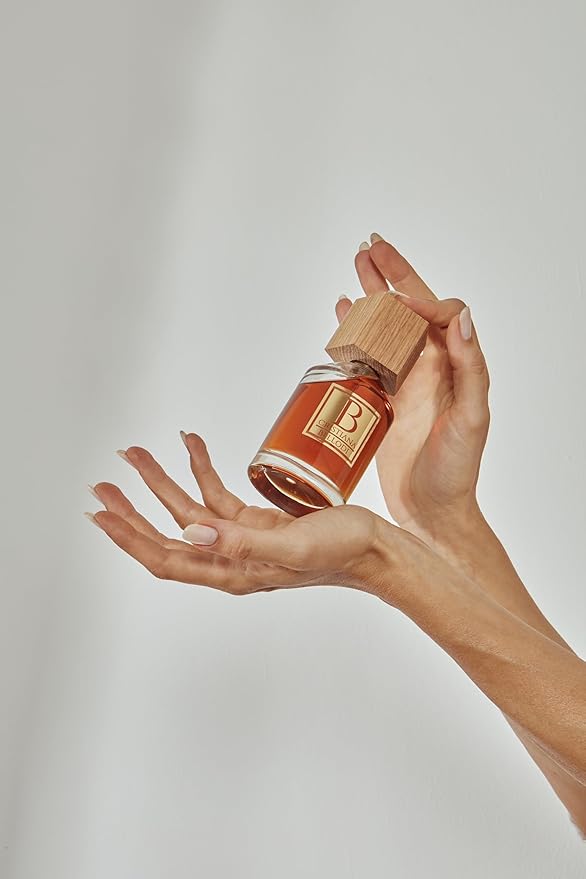 B for Unisex - Perfume for Women & Men - Long Lasting Cologne from Italy - Aromatic Amber Fragrance with Incense, Oud, Patchouli, Amber Notes - Eau de Parfum - 3.4 oz EDP Spray