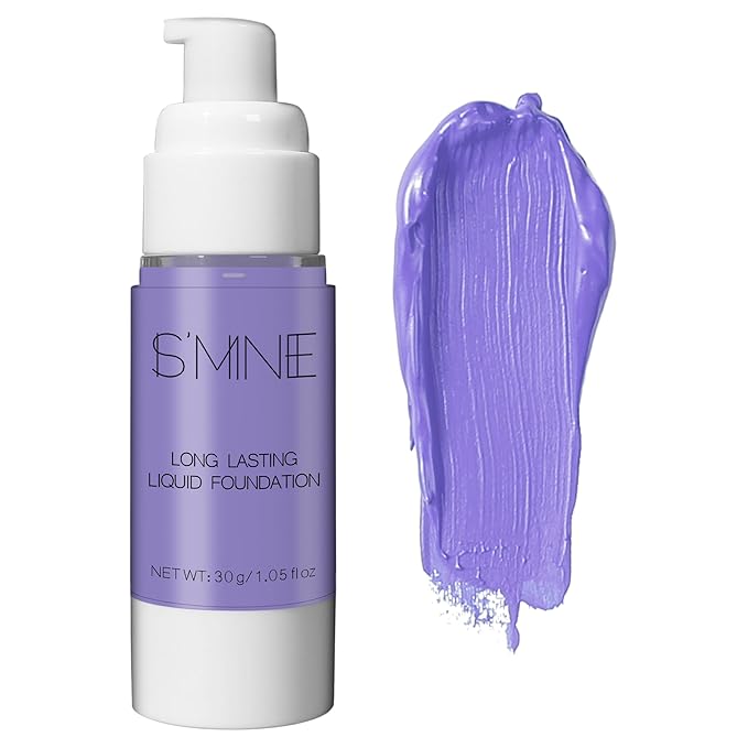 IS'MINE Purple Liquid Foundation Makeup, Matte Flawless Finish Foundation, Vegan & Cruelty-Free (1.05 Fl Oz, 048)