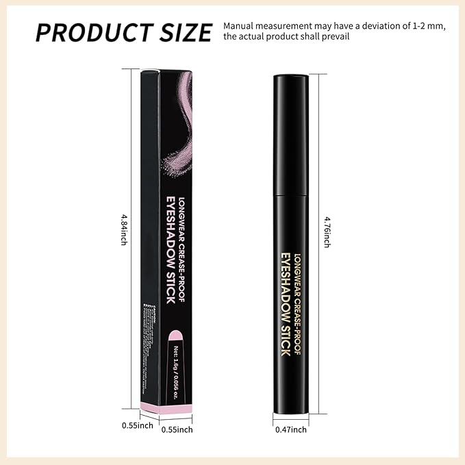Erinde Waterproof Eyeshadow Stick, Cream Eye Shadow Stick, Long-Lasting, Crease-Proof, Cream to Powder Buildable & Blendable Eye Shadow Pencils Crayon, Vegan & Cruelty-Free, 04 Bottle Green