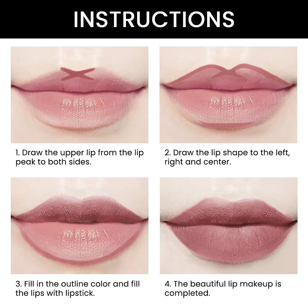 Kaely 2-in-1 Light Nude Beige Matte Lip Liner & Lipstick Combo Set Kit for Women, Magic Neutral Lipstick 24 Hours Original Lips Liner Pencil Stain Makeup Long Lasting Waterproof 23