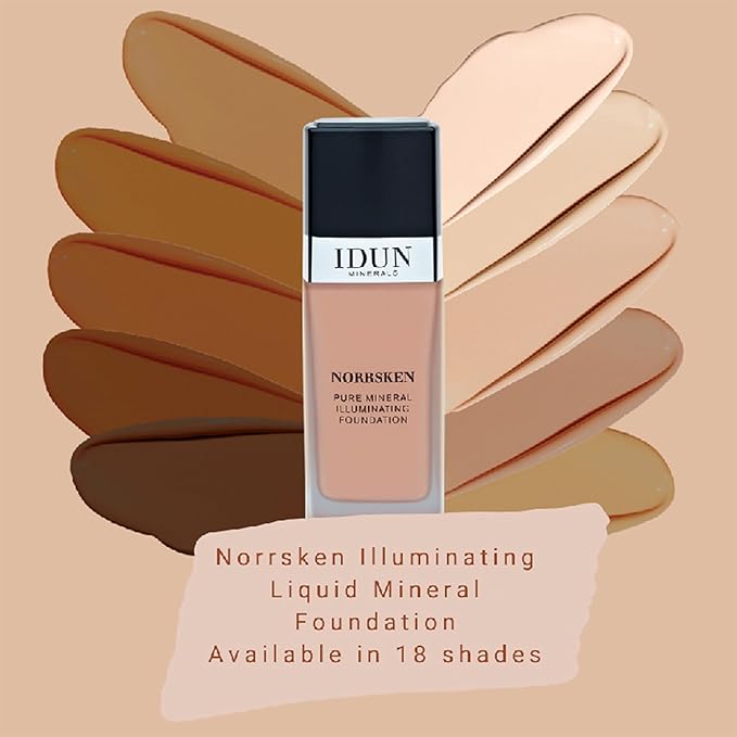 Liquid Norrsken Foundation - Silky Smooth Coverage - Luminous, Dewy Finish for Dry and Dull Skin - Water Resistant and Vegan Makeup - 221 Ragnhild - Warm Light Brown - 1.01 oz
