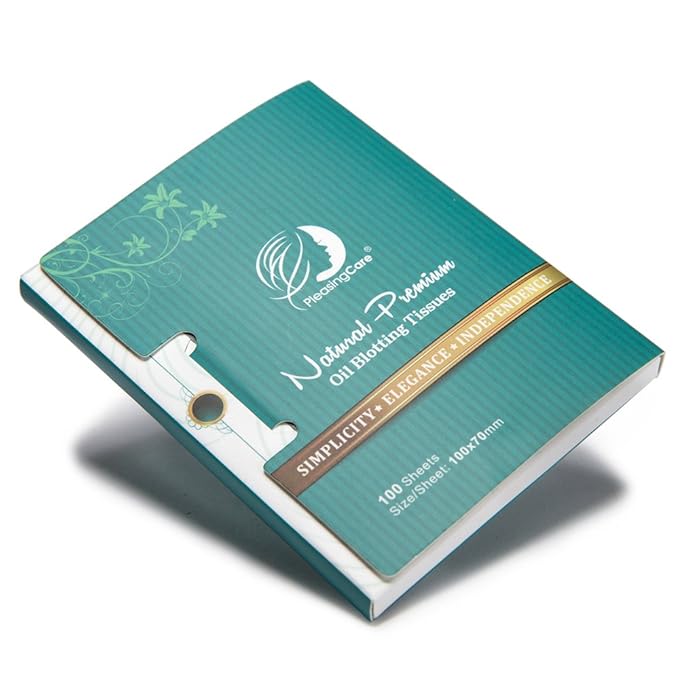 Oil Absorbing Facial Blotting Sheets For Oily Skin, 100 Count, pack of 6 - Natural Bamboo Charcoal Handy Face Blotting Paper for Both Women and Men Use