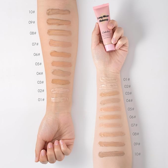 Liquid Foundation Full coverage Long-Lasting Buildable Weighless Foundation Cream Active Wear Color Stay Makeup-09