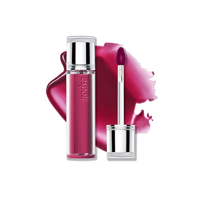 Espoir Couture Lip Tint Glaze #20 Plum Compote 0.14oz | Volumizing Lip Stain with Syrupy Shine | Long-Lasting & Vibrant Color for Radiant Lip Look | Moisturizing & Glossy Lip Tint | Korean Lip Makeup