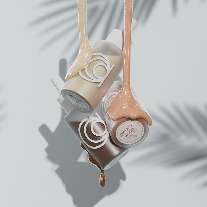 Auraiha Glow Jelly Highlighting Serum - Jojoba & Cucumber Infused Superfood Elixir - Intense Hydration for Radiant, Healthy Glow - Vegan - 1 fl oz (sunrise, 1oz)