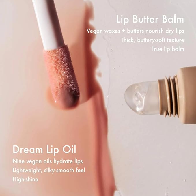 Summer Fridays Dream Lip Oil - Tinted Lip Oil with Moisturizing Sheer Coverage, High-Shine and Deep Hydration - Non-Sticky Formula for Long-Lasting Softness - Bare Sand (0.15 Oz)