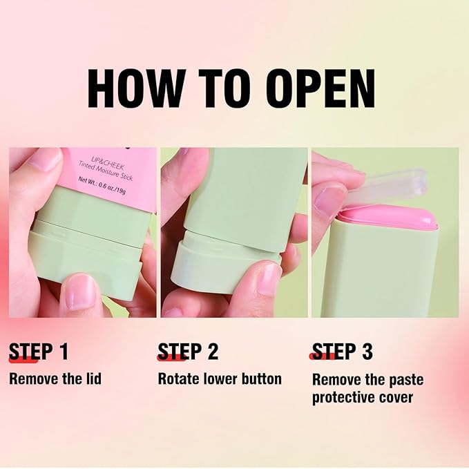 Blush Stick, Cream Blush Stick for Cheeks & Lips, Blendable Long-Lasting Multi-Use Contour Stick & Highlighter Makeup (#6 HIGHLIGHT)