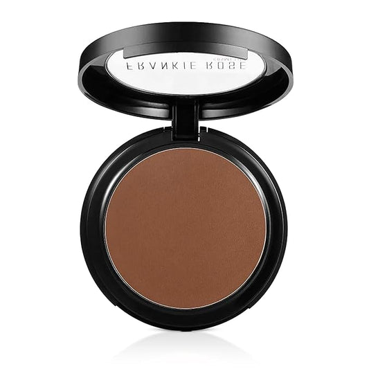 Frankie Rose Cosmetics Powder Foundation – Full Coverage Face Powder For Pores & Imperfections, Evens Out Skin Tone & Shine-Control | 58 Grams (Espresso)