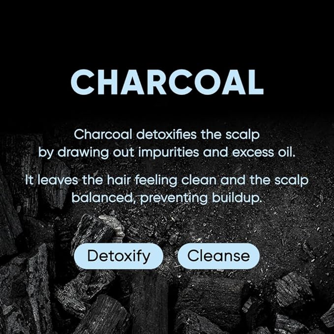 Charcoal Shampoo Bar 2.0 - Hydrating & Moisturizing Natural Hair Soap Bar Shampoo for Excess Oil Build-Up & Scalp Nourishment - Bathing Soap Solid Shampoo for All Hair Types (120g, 4.23oz)