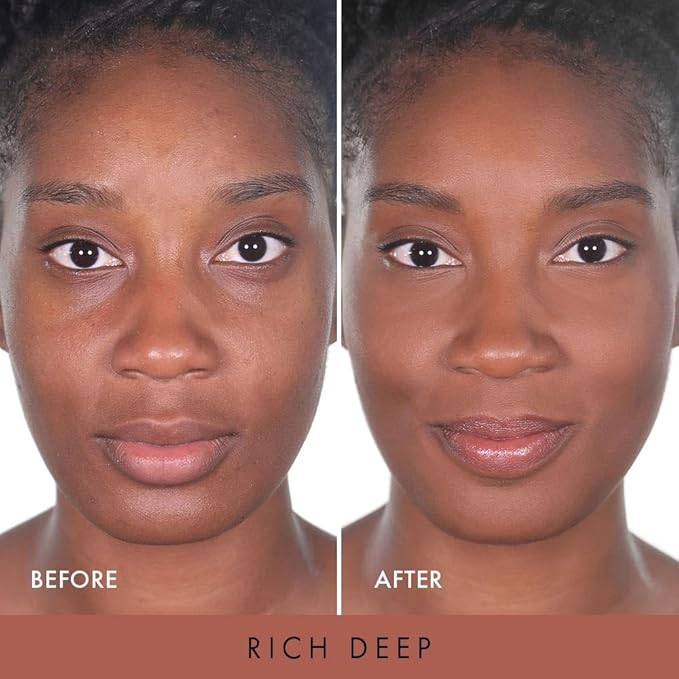 Wander Beauty Wanderlust Powder Foundation - Rich Deep - Blurs & Evens Skin Tone - Perfects & Hydrates With Hyaluronic Acid, Aloe, Honeysuckle, & Vitamin E - Lightweight, Buildable Coverage - 0.31 oz