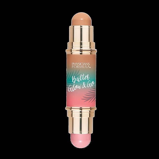 Physicians Formula Butter Glow & Go Multiuse Stick, Ultra-Creamy Radiant Finish Formula with Murumuru Butter, Vegan & Cruelty-Free- Beachy Pink